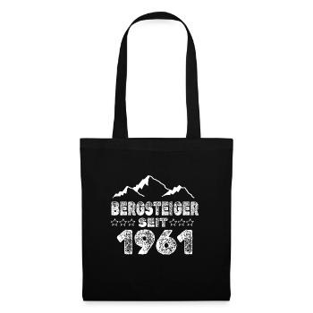 geboren 1961 - Stoffbeutel - Schwarz - Vorne