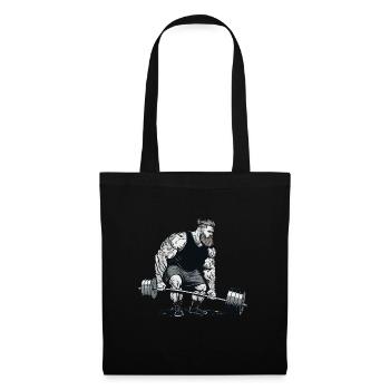 Viking Fitness Motif Norseman Warrior Viking - Tote Bag - black - Front