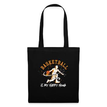 Basketball Spruch Motiv I Basketballer - Stoffbeutel - Schwarz - Vorne