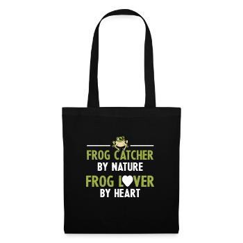 Frog Catcher By Nature Funny Herpetologist Toad Am - Tote Bag - black - Front