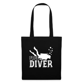 Diving Diving Free Diver - Tote Bag - black - Front