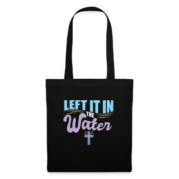L’a laissé dans l’eau baptême religieux chrétien - Sac en tissu - noir - Devant
