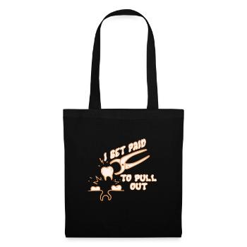 Fée des dents humoristique sort Art - Sac en tissu - noir - Devant