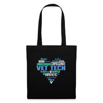 Vet Tech Veterinary Veterinary Technician - Tote Bag - black - Front
