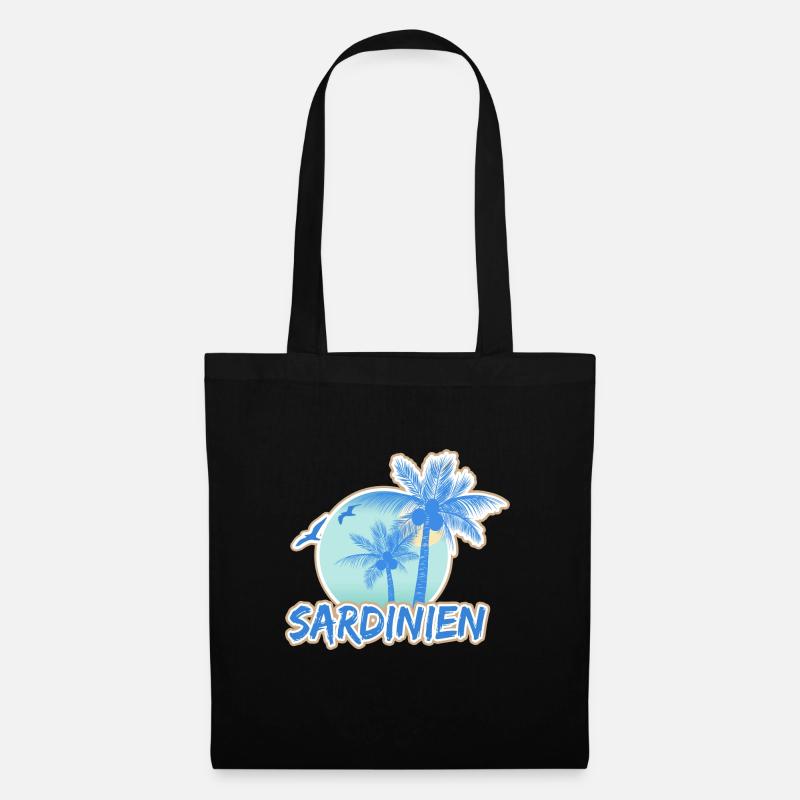 La Sardaigne comme vacances - Sac en tissu - noir