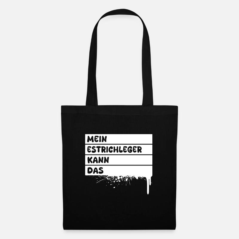 Geschenk für Estrichleger - Stoffbeutel - Schwarz