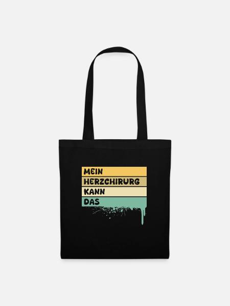 Herzchirurg - Stoffbeutel - Schwarz