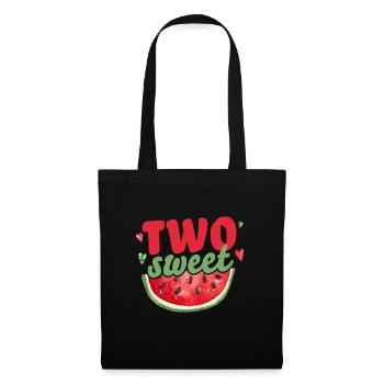 deux Sweet deuxième anniversaire 2 ans cadeau kids - Sac en tissu - noir - Devant