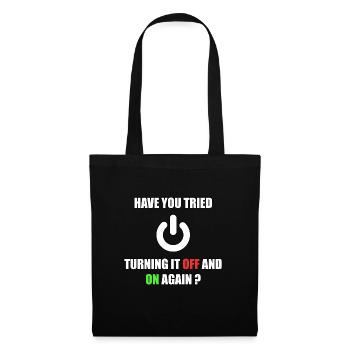 Informaticien Informaticien Programmeur informatique - Sac en tissu - noir - Devant