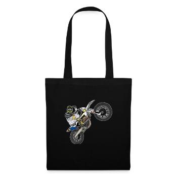 Motocross / Enduro / Freestyle mx / Dirtbike retro - Tote Bag - black - Front