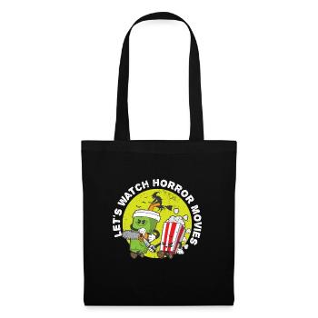 Happy Halloween Let's Watch Horror Movies Cuddle - Stoffbeutel - Schwarz - Vorne