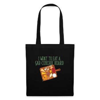 Drôle d’amateur de fromage Je veux manger une voiture-Coochie - Sac en tissu - noir - Devant