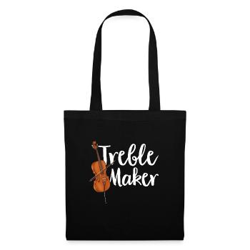 Violoncelliste Violoncelliste Musicien Violoncelle - Sac en tissu - noir - Devant