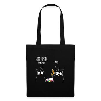 Dude Did You Eat The Last Unicorn? Cat Unicorn - Tote Bag - black - Front