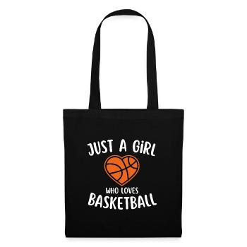 Just A Girl Who Loves Basketball - Sac en tissu - noir - Devant
