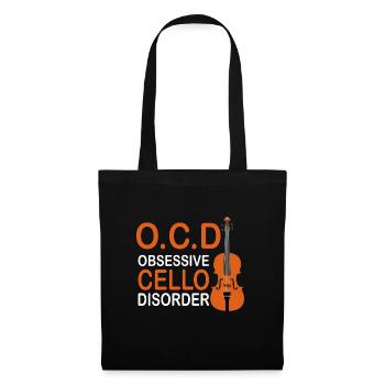 Trouble obsessionnel du violoncelle TOC - Sac en tissu - noir - Devant