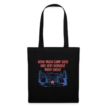 Beaucoup de camp Telle Randonnée Très Entraînement Beaucoup de sueur - Sac en tissu - noir - Devant