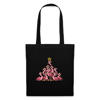 Flamingo Christmas Tree - Tote Bag - black - Front