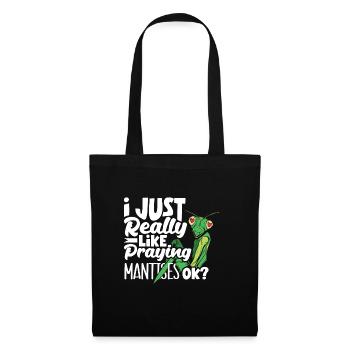 Insect Bug Collector I Just Really Like Praying - Tote Bag - black - Front