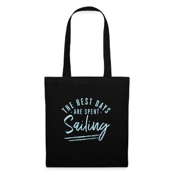 Les meilleurs jours sont passés à naviguer Dictons Voile - Sac en tissu - noir - Devant