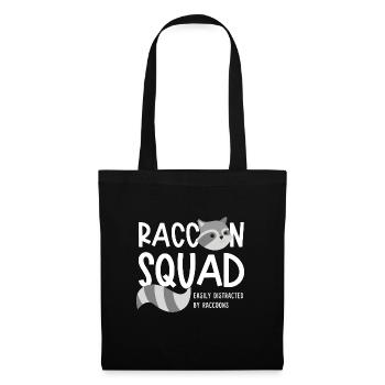 Raccoon Squad Funny Wild Animal Team - Sac en tissu - noir - Devant