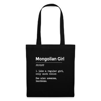 Mongolian Girl Funny Definition - Tote Bag - black - Front