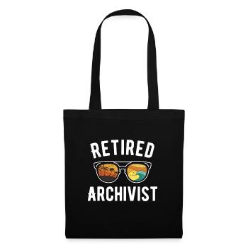 Beach holiday mood at the retired archivist - Tote Bag - black - Front