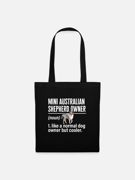 Berger australien miniature - Sac en tissu - noir