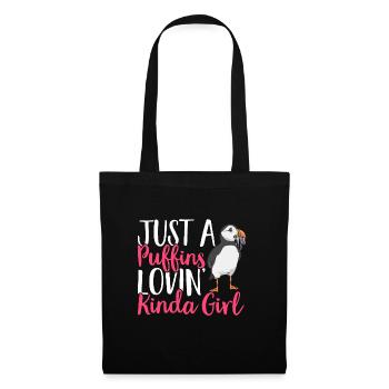 puffin puffin auke birds Lunde - Tote Bag - black - Front