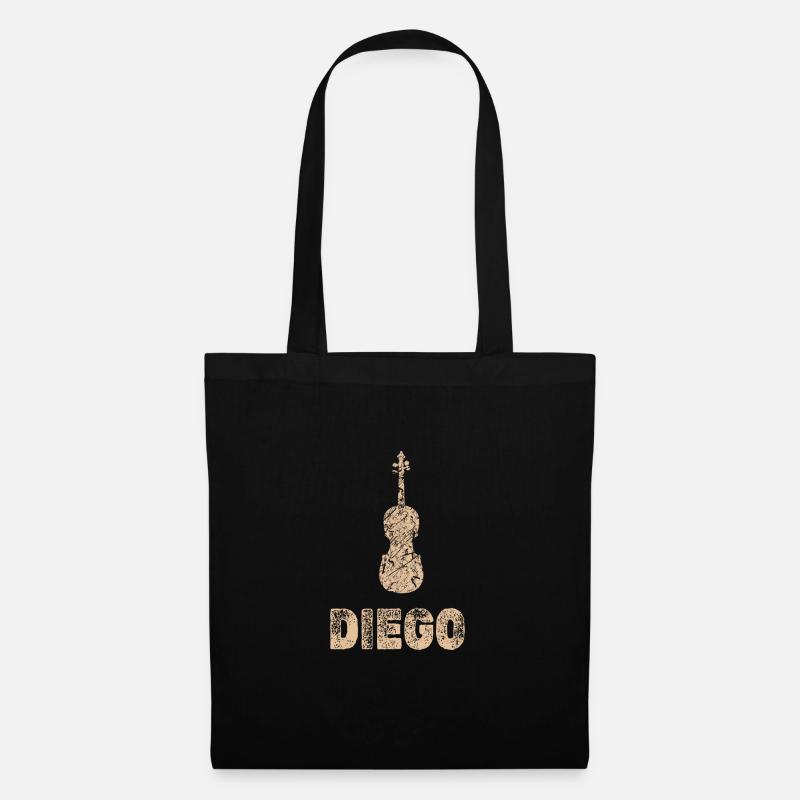 Diego als Bratsche - Stoffbeutel - Schwarz