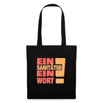 Sanitäter Sanitäter - Stoffbeutel - Schwarz - Vorne