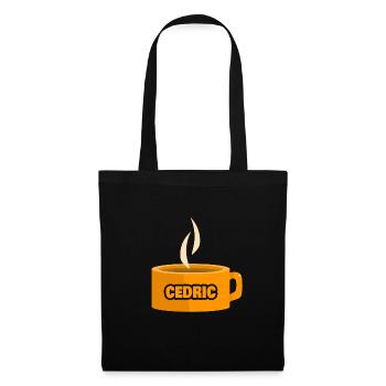 Cedric as a teacup - Tote Bag - black - Front