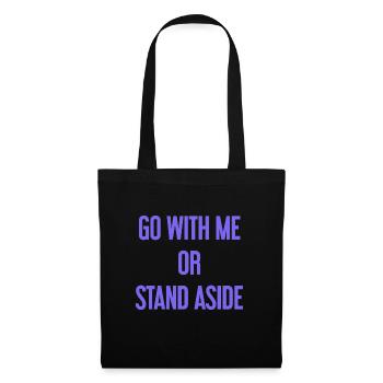 Walk with or aside - Tote Bag - black - Front