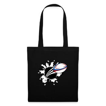 Rugby France Rugby Maillot Pour les Français France - Sac en tissu - noir - Devant