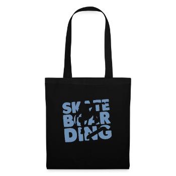 Skateboard Skateboarder - Sac en tissu - noir - Devant