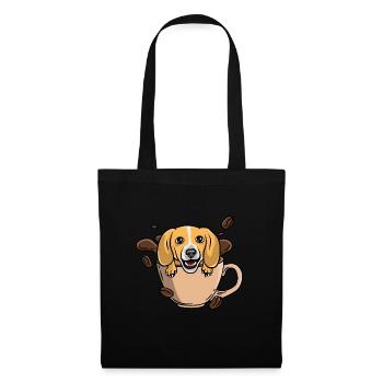 Coffee beagle - Tote Bag - black - Front