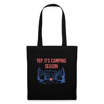 Yep It's Camping Season Summer Camper Tropical - Stoffbeutel - Schwarz - Vorne
