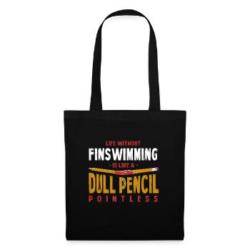 Life Without Finswimming Is Like a Dull Pencil - Tote Bag - black - Front