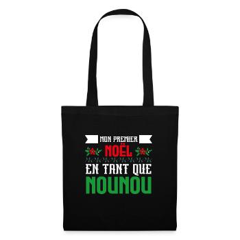 Mon Premier Noel tant que nounou - Sac en tissu - noir - Devant