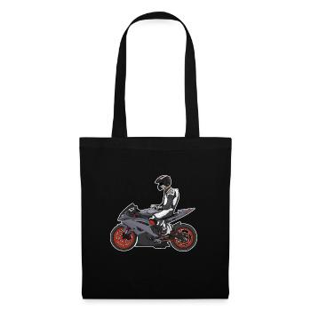 Motorcycle Lifestyle / Motorcycle / Motorcycle biker - Tote Bag - black - Front