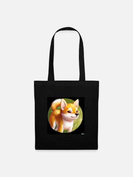 Shiba Inu - Stoffbeutel - Schwarz