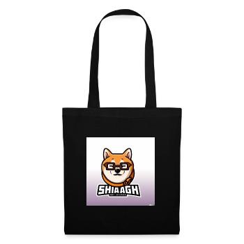 Shiba Inu with glasses - Stoffbeutel - Schwarz - Vorne