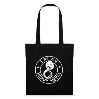 Sousaphone I Play Heavy Metal Marching Band Tuba - Tote Bag - black - Front
