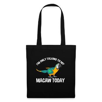 Gelbbrustara Papagei Blue And Yellow Macaw - Stoffbeutel - Schwarz - Vorne