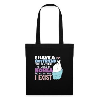 Kpop Idol Fan K Drama Lover J'aime la Corée J'ai un - Sac en tissu - noir - Devant