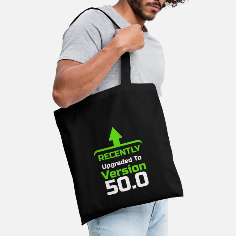 Kürzlich aktualisiert auf Version 50.0, Computerprogrammierer, Computer Nerd, Computer Geek Stoffbeutel