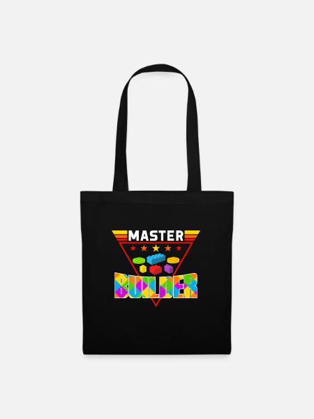 Für Block Builder Dad Master Builder - Stoffbeutel - Schwarz