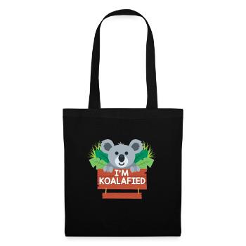 Koala Koala I Am Koalafied - Tote Bag - black - Front
