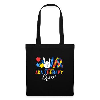 ABA Therapy Crew Applied Behavior Analysis Therapy - Tote Bag - black - Front