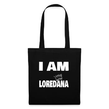 Nom de Loredana - Sac en tissu - noir - Devant